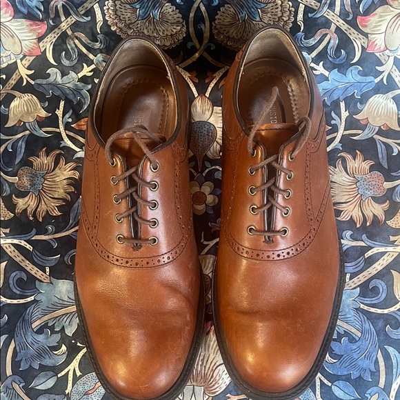 Johnston & Murphy Tan Leather Oxfords